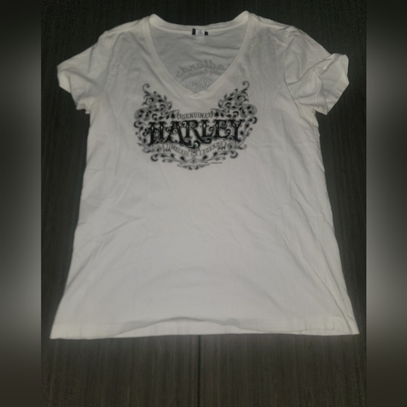 Harley-Davidson White Short Sleeve Tee - Picture 1 of 8
